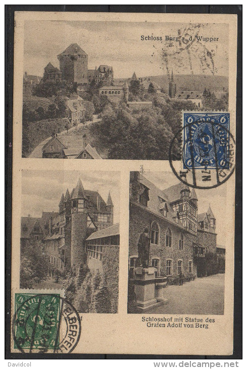 S265.-.GERMANY REICH  - CARD.-. ELBERFELD 9-2-23 - Briefe U. Dokumente