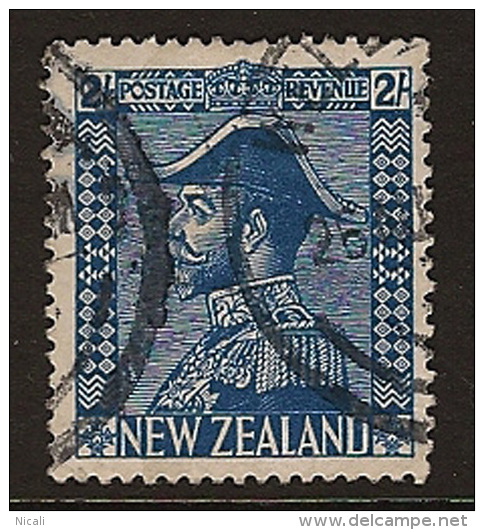 NZ 1926 2/- Admiral SG 469 U MR55 - Used Stamps