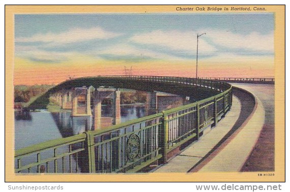 Charter Oak Bridge In Hartford Connceticut - Hartford