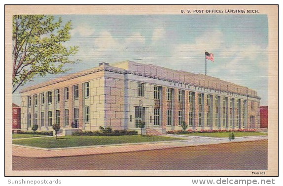 U S Post Office Lansing Michigan 1949 - Lansing