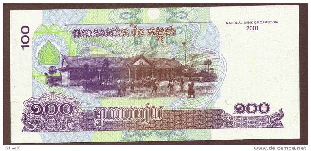 CAMBODIA 100 RIELS 2001   UNC - Cambodia