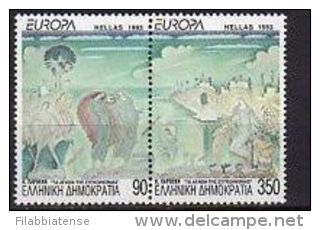 1993 - Grecia 1807A/08A Europa ---- - Neufs