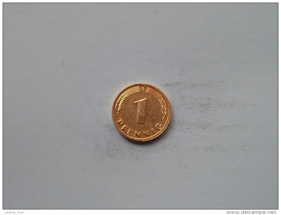 1981 G - 1 Pfennig / KM 105 Goldplated ( Uncleaned Coin / For Grade, Please See Photo ) !! - 1 Pfennig
