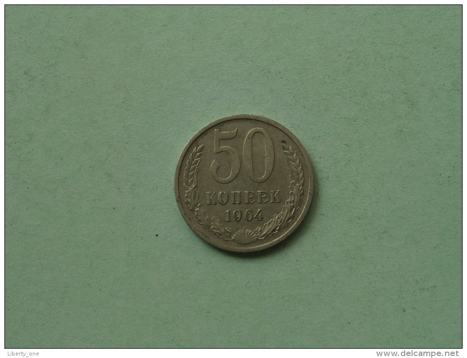 1964 - 50 Kopek / Y# 133a.2 ( Uncleaned - For Grade, Please See Photo ) ! - Russie