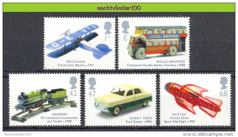 Mub091 TRANSPORT BUS VLIEGTUIG TREIN AUTO BUSES PLANES TRAIN TOYS CAR SPACE SHIP GREAT BRITAIN 2003 PF/MNH - Andere (Aarde)