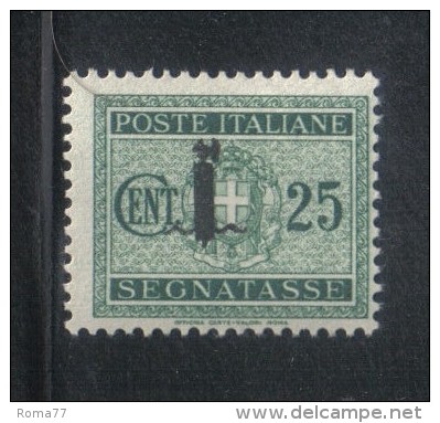 W958 - R.S.I. , Segnatasse Il 25 Cent N. 63  *  Linguellato - Strafport