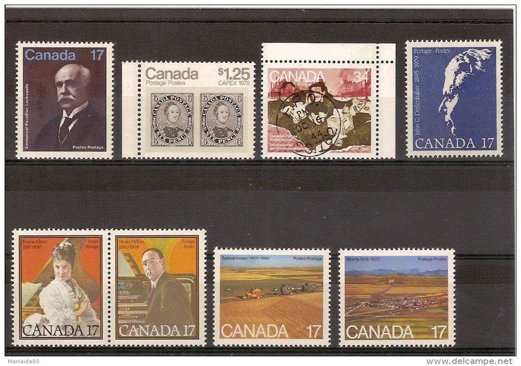 CANADA - LOT DE TIMBRES NEUFS DIFFERENTS AVEC GOMME - MINT WITH GUM - Collections