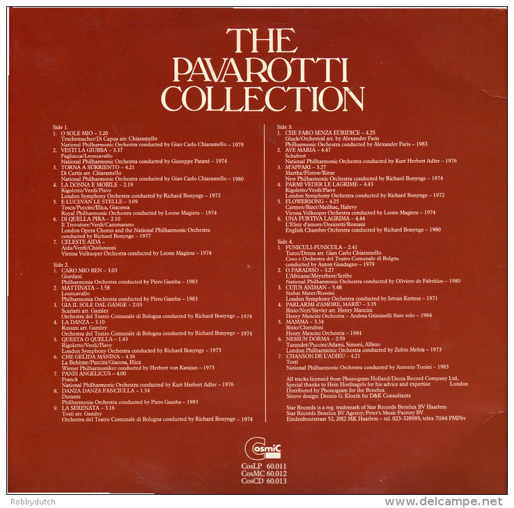 * 2LP *  THE PAVAROTTI COLLECTION (Holland 1986 EX!!!) - Oper & Operette