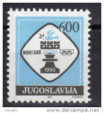 Yugoslavia,For Chess Olympiad-Novi Sad '90. 1989.,MNH - Neufs