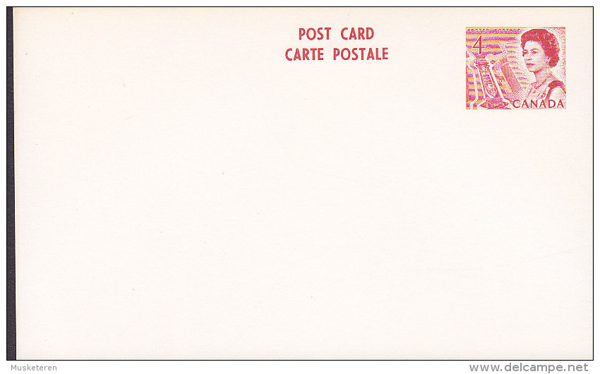 Canada Postal Stationery Ganzsache Entier 4 Cents Queen Elizabeth II. Post Card Carte Postale Unused - 1953-.... Reinado De Elizabeth II