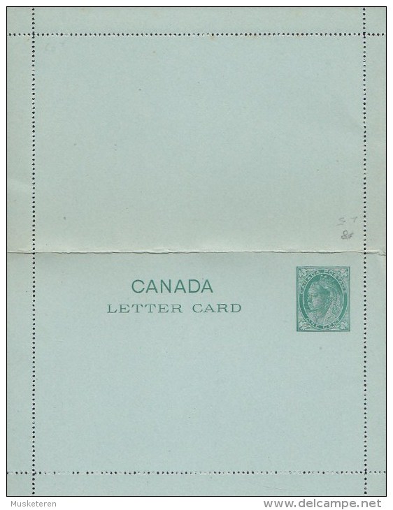 Canada Postal Stationery Ganzsache Entier 2 C Victoria Letter Card Mint - 1860-1899 Reinado De Victoria