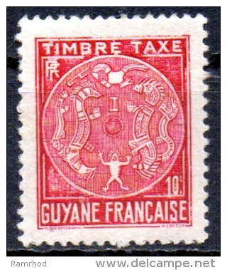 FRENCH GUIANA 1947 Postage Due - 10c. - Red   MH - Neufs