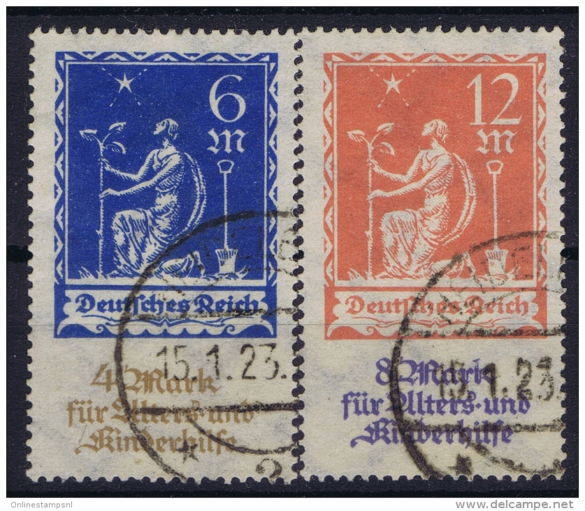 Germany: 1922 Mi. Nr 233 - 234 Used   Cancels Are Fake - Usati