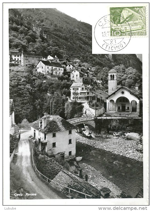 Cevio - Rovana  (Valle Maggia)         Ca. 1950 - Maggia
