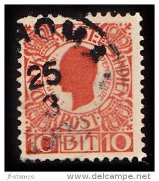 1905. Chr. IX. 10 Bit Red. (Michel: 30) - JF103491 - Deens West-Indië