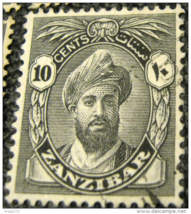 Zanzibar 1936 Sultan Chalifa Bin Harub 10c - Used - Zanzibar (...-1963)