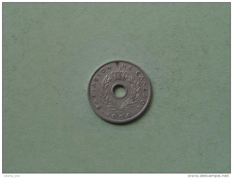 1954 - 10 Lepta / KM 78 ( Uncleaned Coin / For Grade, Please See Photo ) !! - Grèce