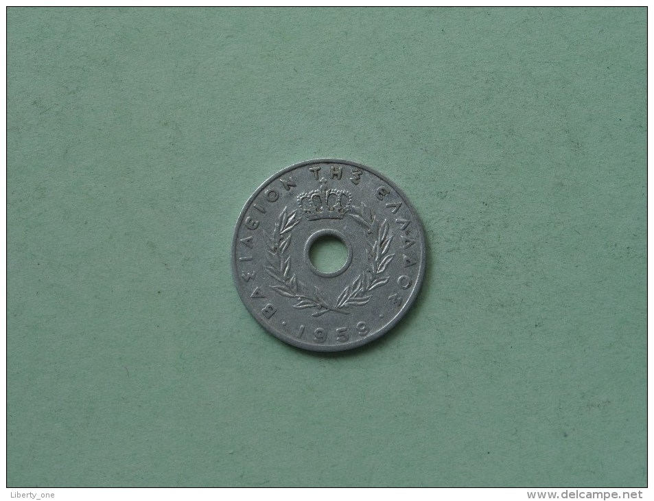 1959 - 20 Lepta / KM 79 ( Uncleaned Coin / For Grade, Please See Photo ) !! - Grecia