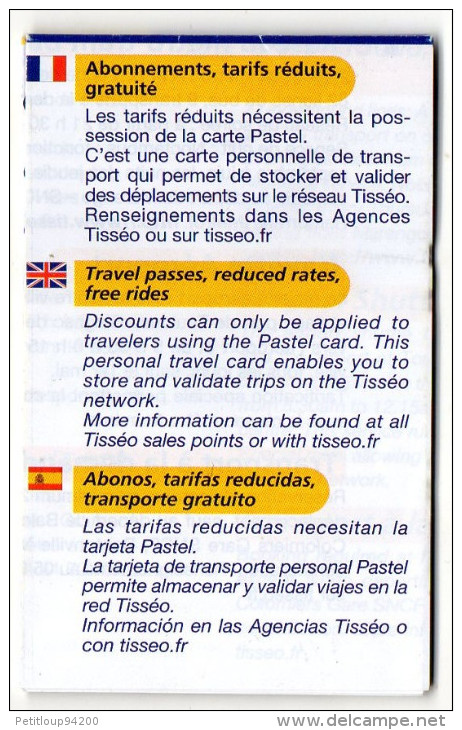 PLAN  POCHE   TOULOUSE TISSEO  Métro/Tramway/Bus JANVIER 2014 - Europe