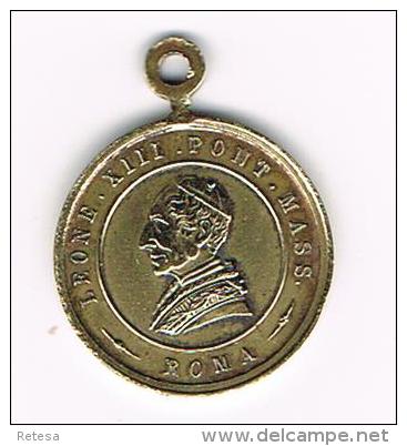 ¨ ITALIE  MEDAILLE  LEONE.XIII.PONT.MASS. ROMA .QUINQUAGESIMUS  A.SACERDOTIO LEONIS.XIII.P.M. ANNUS.MDCCCLXXXVII - Autres & Non Classés