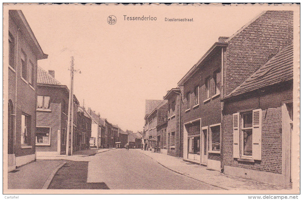 TESSENDERLO-DIESTERSESTRAAT+DIEST-UITGAVE-FRANS ADELHOF-NEERSTRAAT-NIET VERSTUURD-ZIE 2 SCANS-MOOI ! - Tessenderlo