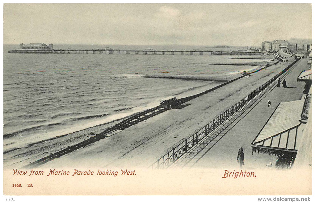 Royaume-Uni - Angleterre - Sussex - View From Marine Parade Looking West - Brighton - état - Brighton