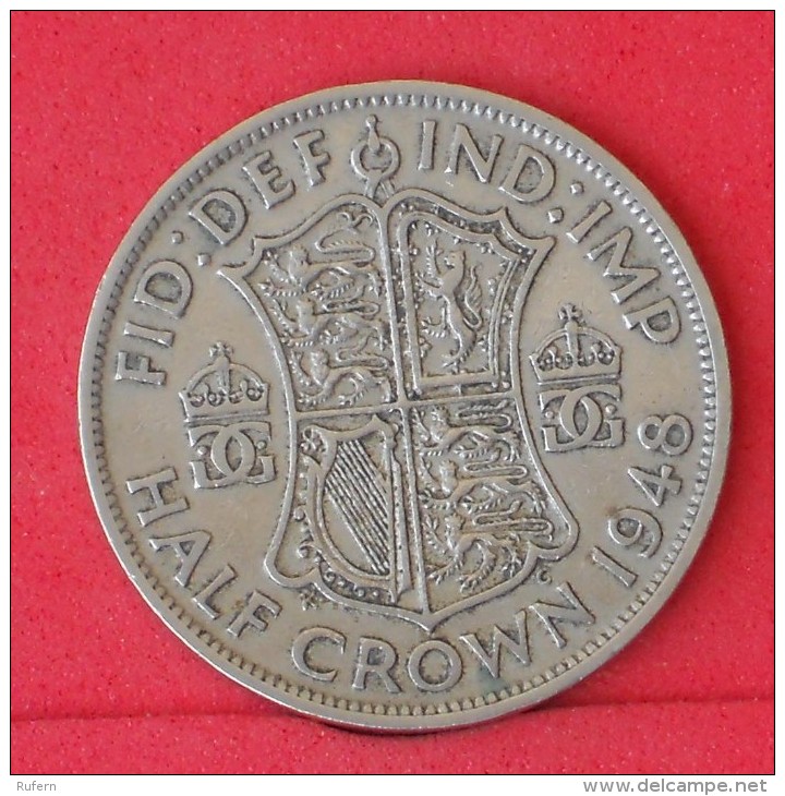 GREAT BRITAIN  1/2  CROWN  1948   KM# 866  -    (Nº07963) - K. 1/2 Crown