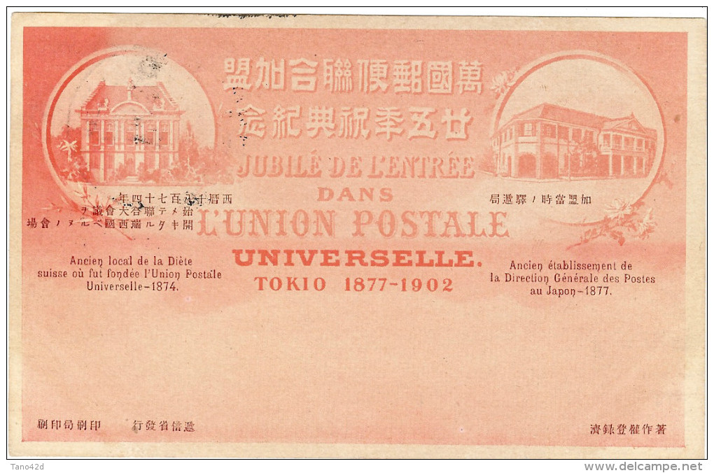 LBON9/2 - JAPON JUBILEE DE L'ENTREE DANS L'U.P.U  1877 - 1902 - 6 CP ILLUSTREES - Covers & Documents