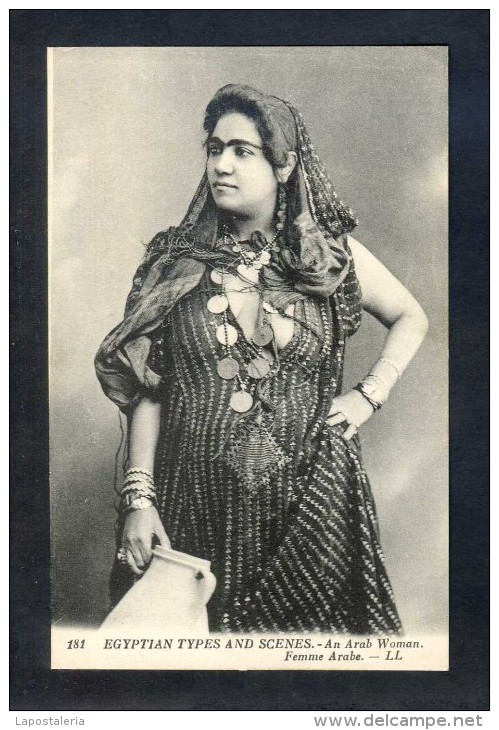 *Egyptian Types Et Scènes - Femme Arabe* Ed. LL. Nº 181. Nueva. - Personas