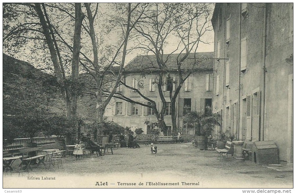 11)   ALET  Les  BAINS  -  Terrasse De L' Etablissement Thermal - Autres & Non Classés