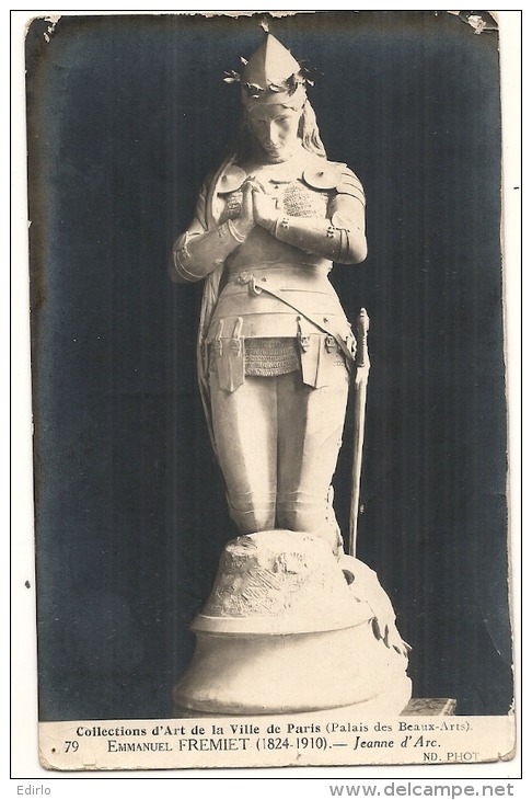 FREMIET Jeanne D'Arc Collection D'art De La Ville De PARIS  Tb Neuve (petit Pelurage Voir Scan) - Sculptures