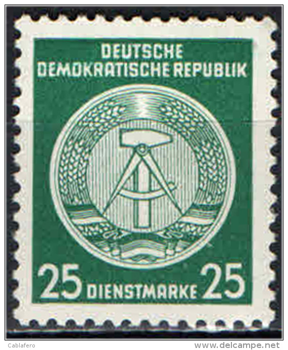 DDR - 1954 - COMPASSO A DESTRA - 25 PF - NUOVO MNH - Sonstige & Ohne Zuordnung