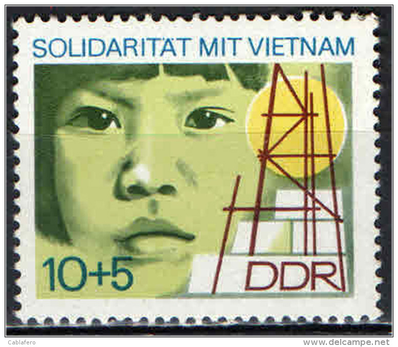 DDR - 1973 - SOLIDARIETA' CON IL VIETNAM - NUOVO MNH - Ungebraucht