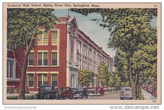 Technical High School Spring Street Side Springfield Massachusetts - Springfield