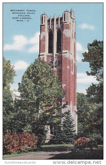 Beaumont Tower Michigan State East Lansing Michigan - Lansing