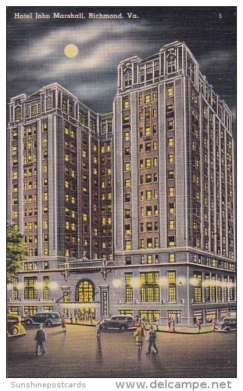 Hotel John Marshall Richmond Virginia 1948 - Richmond