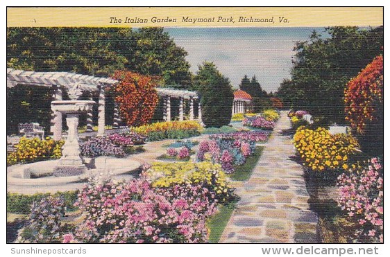 The Italian Garden Maymont Park Richmond Virginia 1953 - Richmond