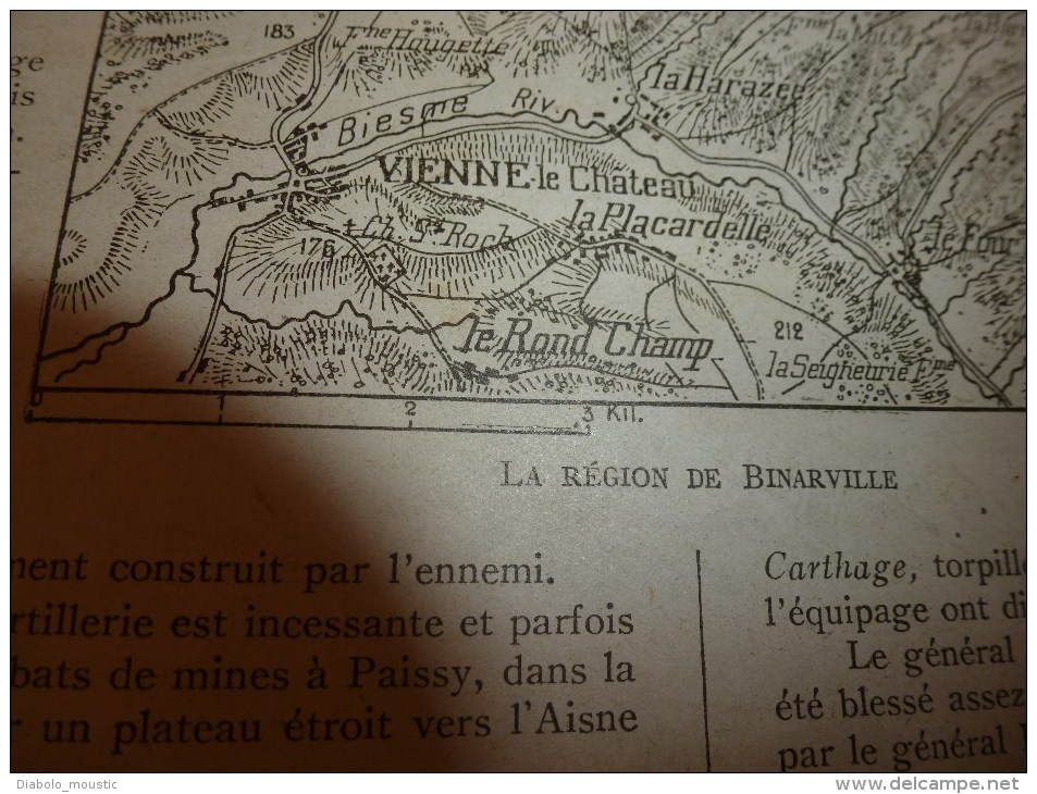 1915 Journal De Guerre :Binarville; Carency,Ablain-St-N, Saint-Cyr; La Balle Pointue; Calibre Et Forme Des Balles..etc - Français