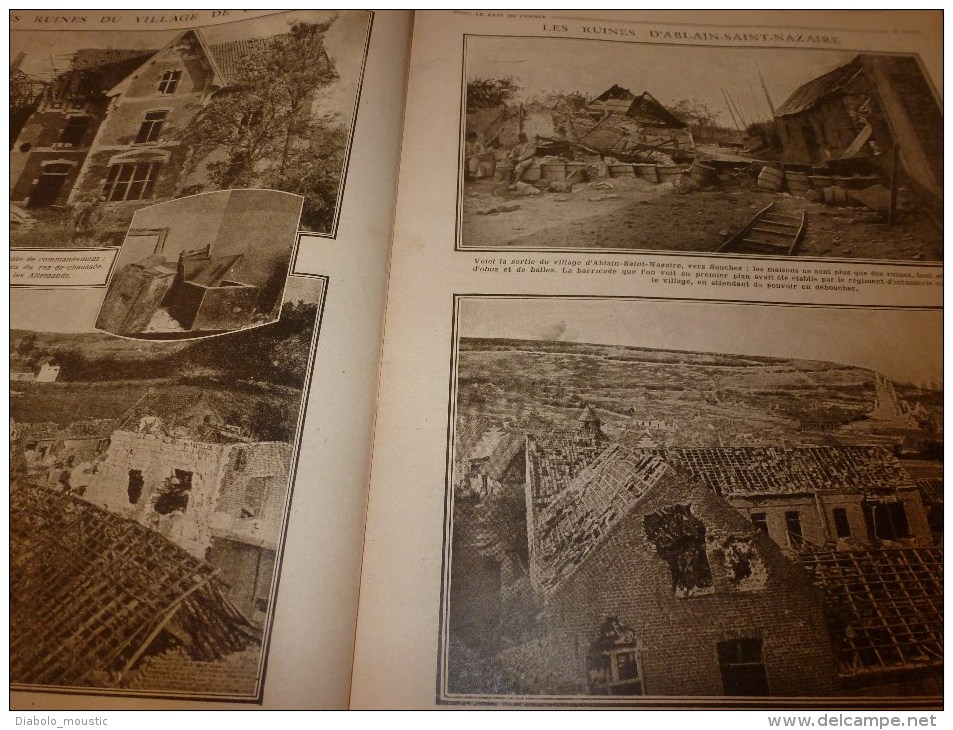 1915 Journal De Guerre :Binarville; Carency,Ablain-St-N, Saint-Cyr; La Balle Pointue; Calibre Et Forme Des Balles..etc - Français