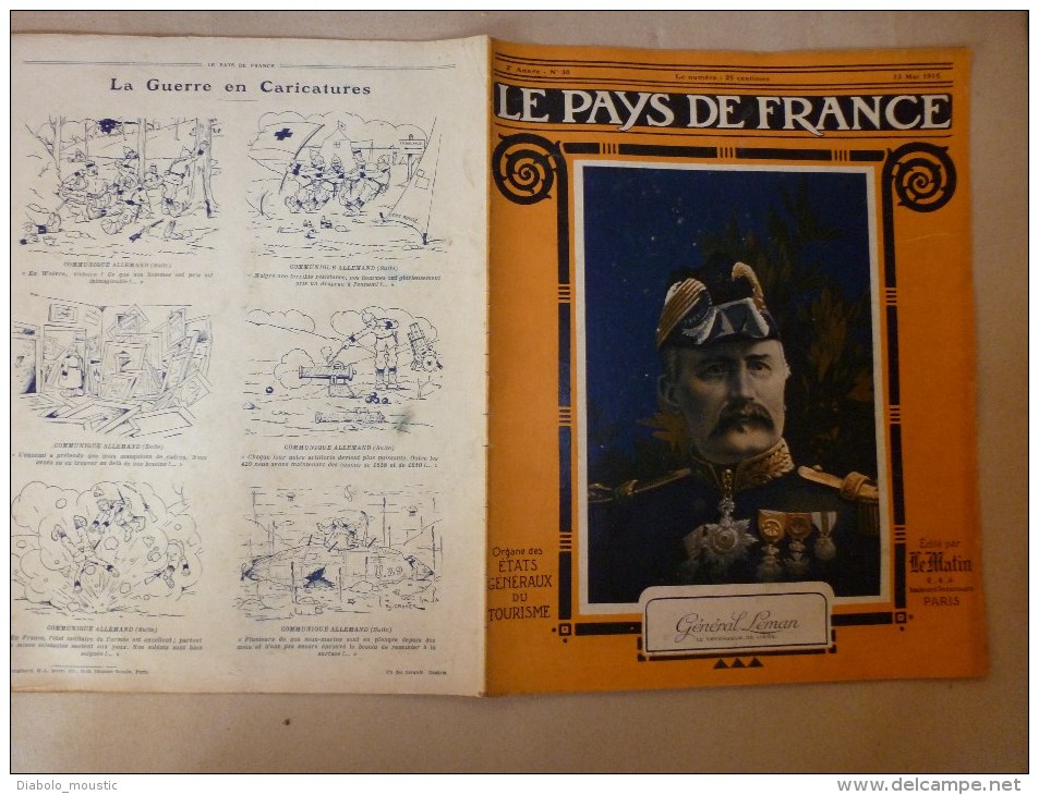 1915 JOURNAL De GUERRE : Metzeral; St-Jacques-Capel;Dixmude; Les Chiens-ravitailleurs;LUSI TANIA Coulé; Ludus Pro Patria - Französisch