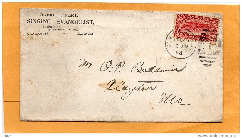 United States 1898 Cover Mailed - Autres & Non Classés