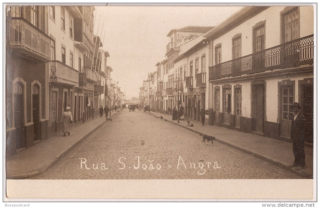 Angra Do Heroísmo - Rua Da Sé - Ilha Terceira - Açores (postal Fotográfico) Portugal - Açores