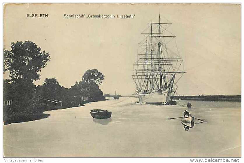 223829-Germany, Elsfleth, Schulschiff Grossherzogin Elisabeth, Karl Dierks - Elsfleth
