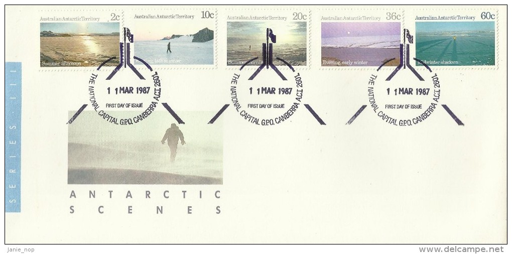 Australian Antarctic Territory 1987 Scenes FDC - FDC