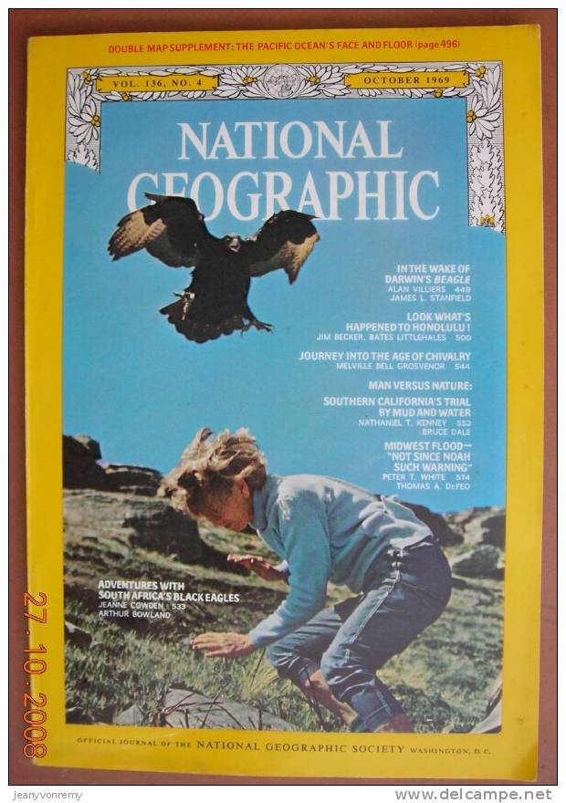 National Geographic - October 1969, Vol. 136, No. 4. In The Wake Of Darwin’s Beagle - Géographie