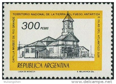 GA0467 Argentina 1977 Church Building 1v MNH - Neufs