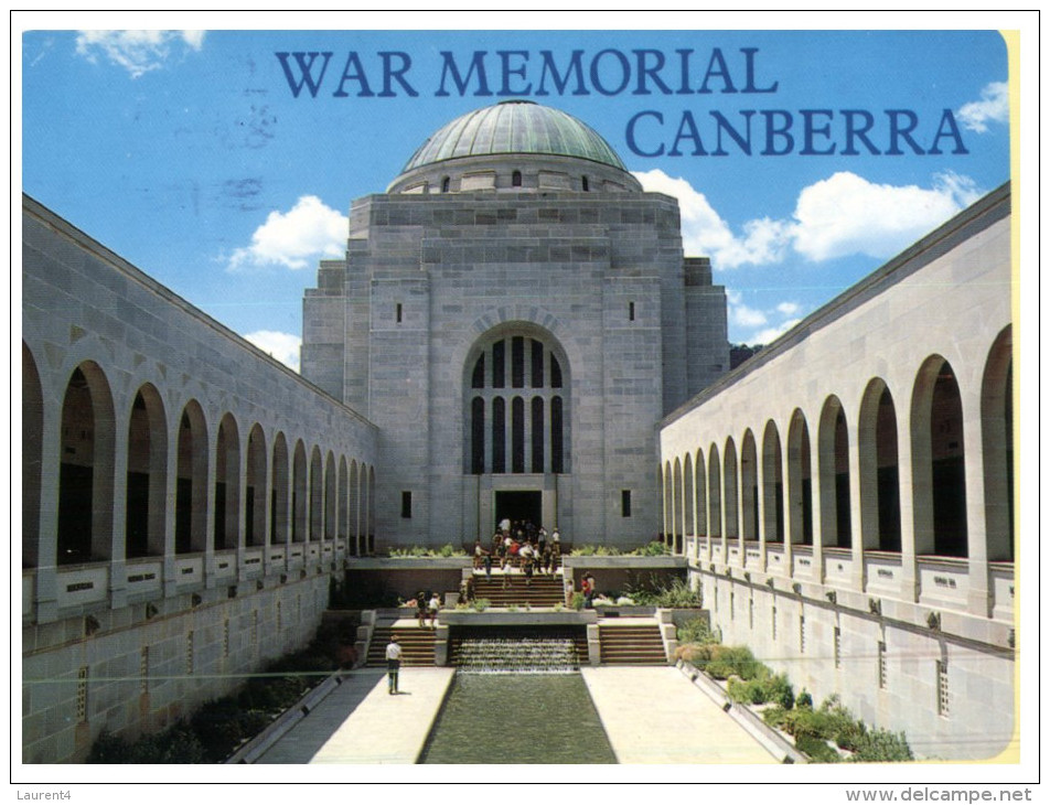 (PH 2916) Australia - ACT - Canberra War Memorial + Firework (2 Cards) - Canberra (ACT)