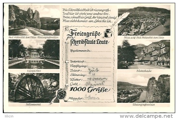 Postcard (Places) - Germany (Deutschland) Bad Münster Am Stein-Ebernburg - Bad Muenster A. Stein - Ebernburg