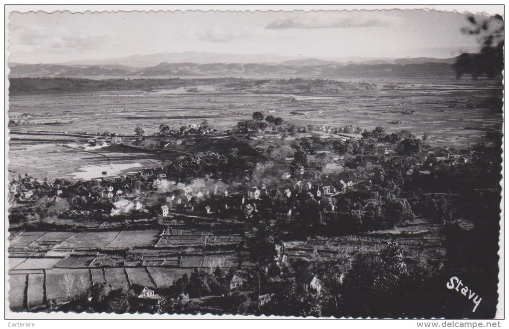 FRANCE COLONIE,MADAGASCAR,TANANA RIVE,ANTANANARIVO,vue Aérienne Cotée,photo Faite à La Main,stavy - Madagascar