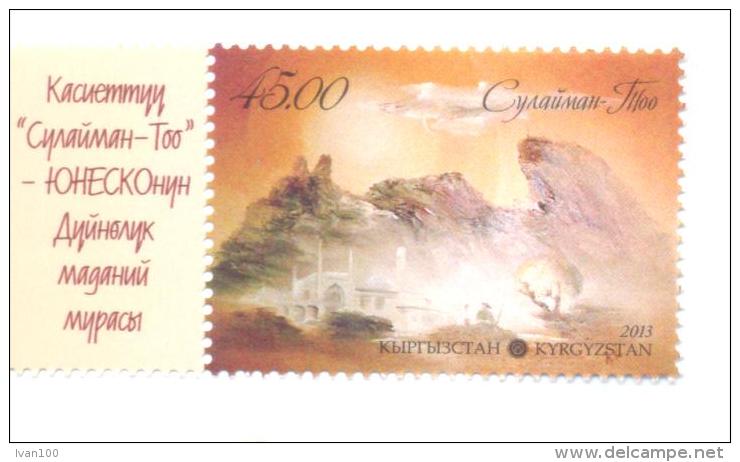 2013.  Kyrgyzstan, "Sulaiman-Too" Mountain, UNESCO Heritage, 1v Perforated, Mint/**, - Kirghizistan